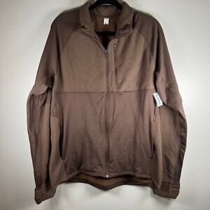 Old Navy Hybrid Performance Men's brown zip jacket NWT